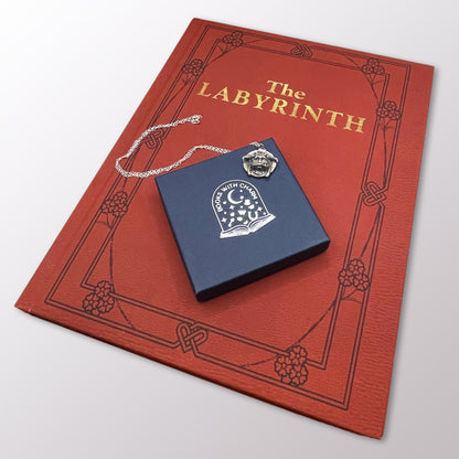 Labyrinth Movie Book and Ludo Charm Necklace